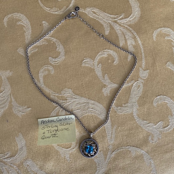 Andrea Candela Silver 925 Diamond & quartz 18k - Picture 1 of 7